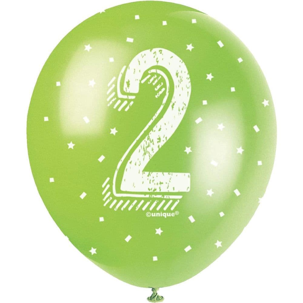 Latex Pearlised 2nd Birthday Balloons
