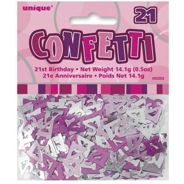 Foil Glitz 21st Birthday Confetti