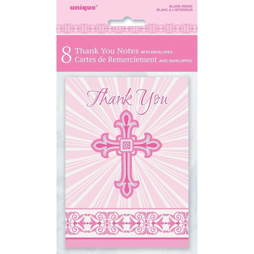 Religious Radiant Cross Thank You Card