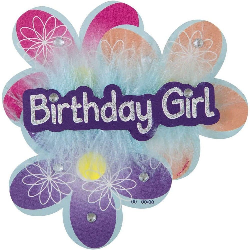 Deluxe Birthday Flower Badge