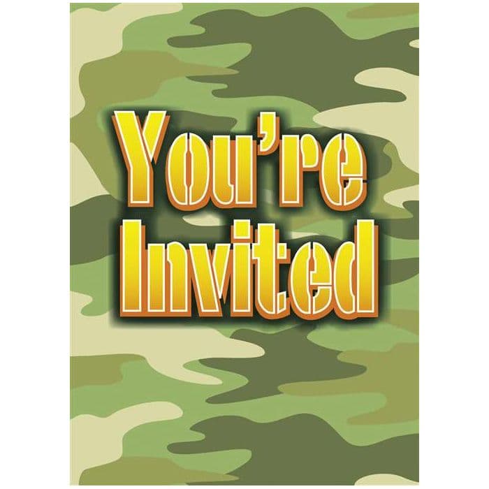 You´re Invited Camouflage Invitations