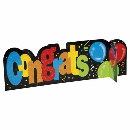 Congratulations Balloons Table Decoration
