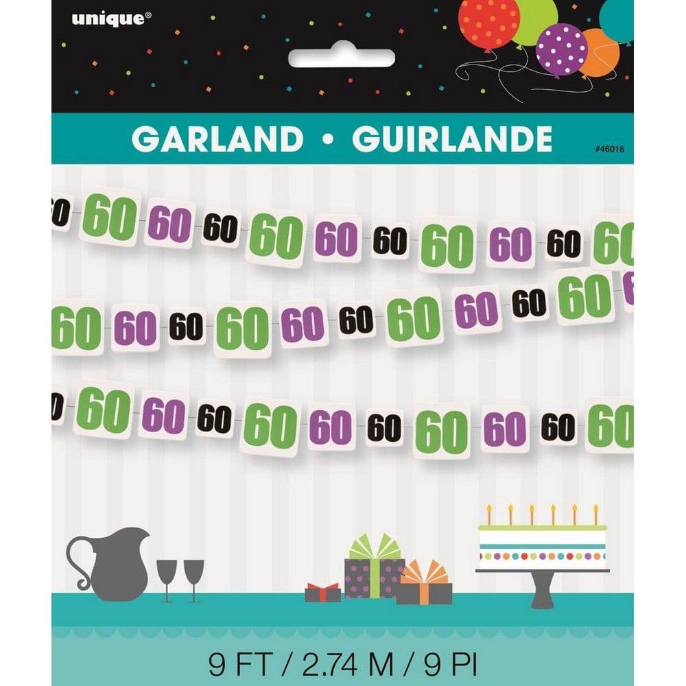 Cheer Paper 60th Birthday Garland