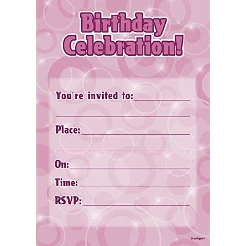 Glitz Birthday Invitations