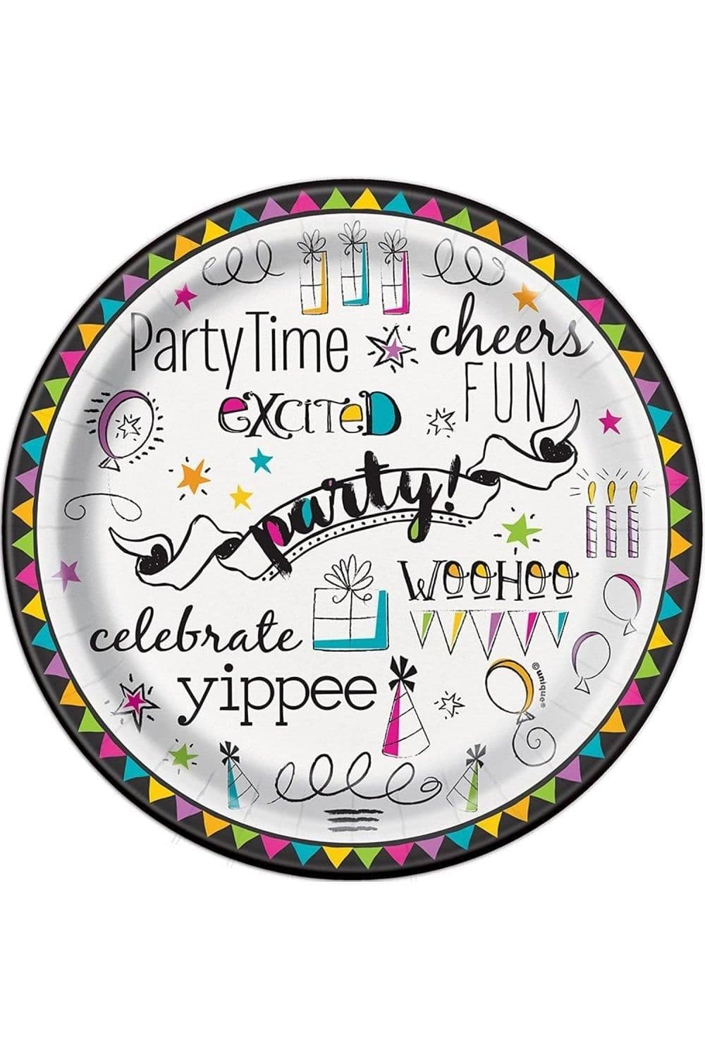 Doodle Happy Birthday Plates