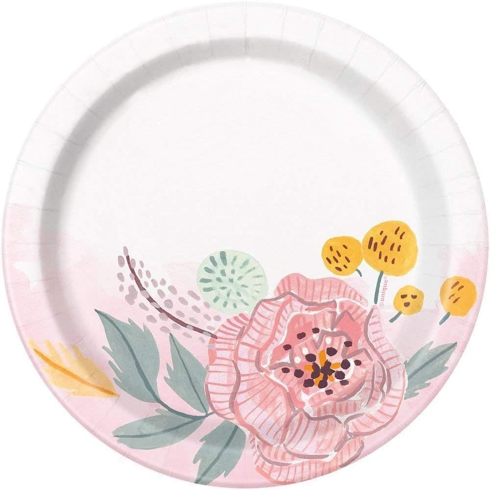 Floral Dessert Plate