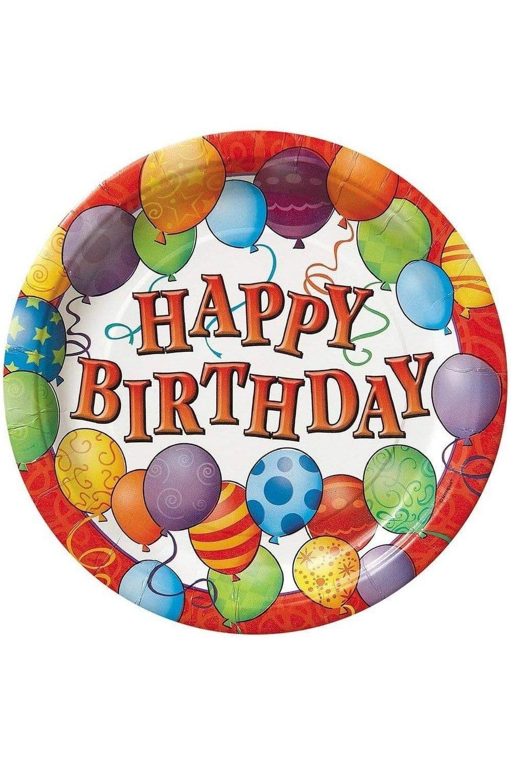 Balloons Happy Birthday Plates