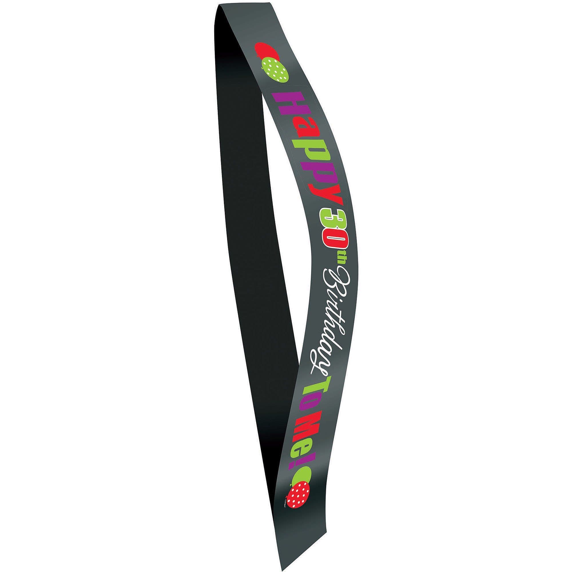 Cheer Satin 30th Birthday Sash