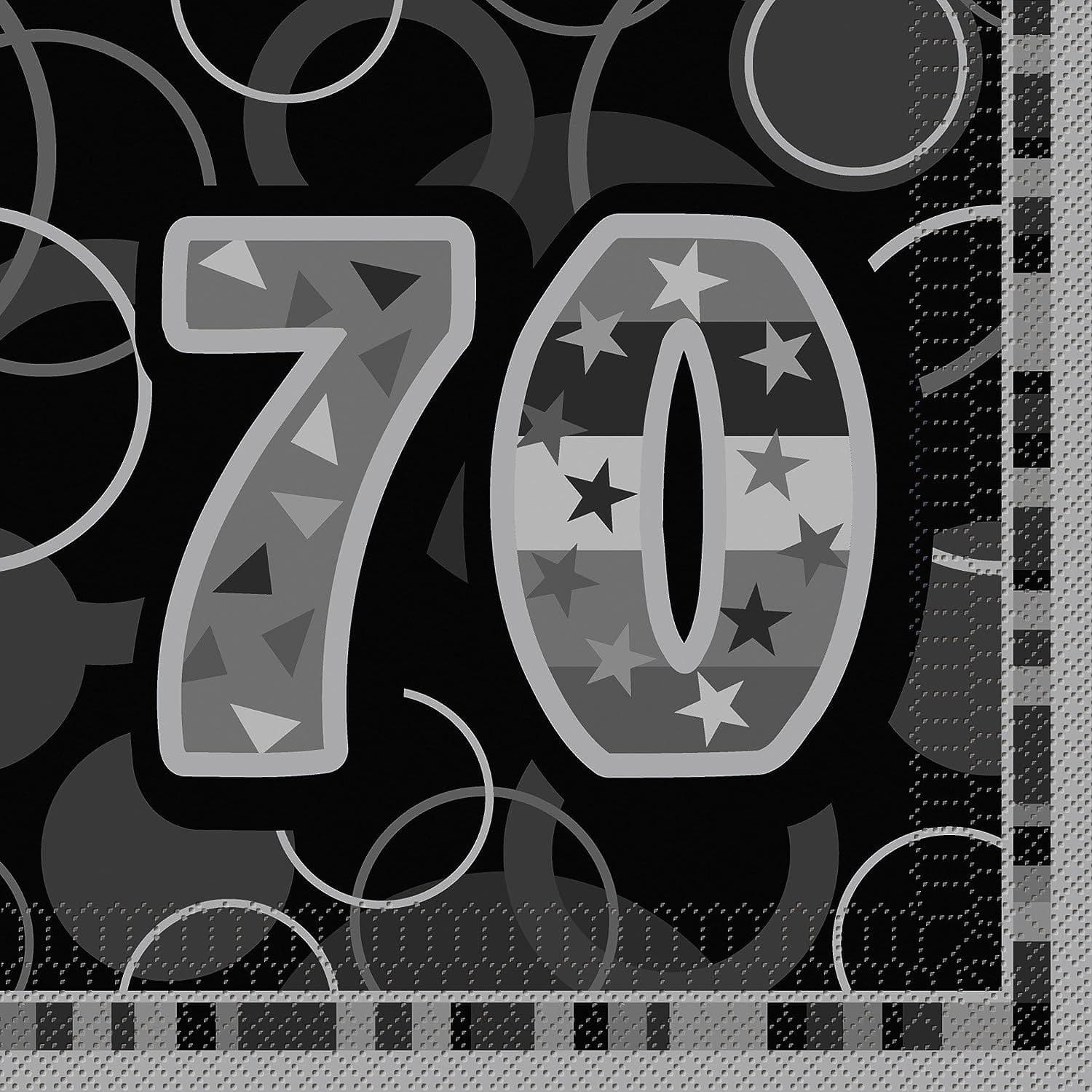 Paper Glitz 70th Napkins