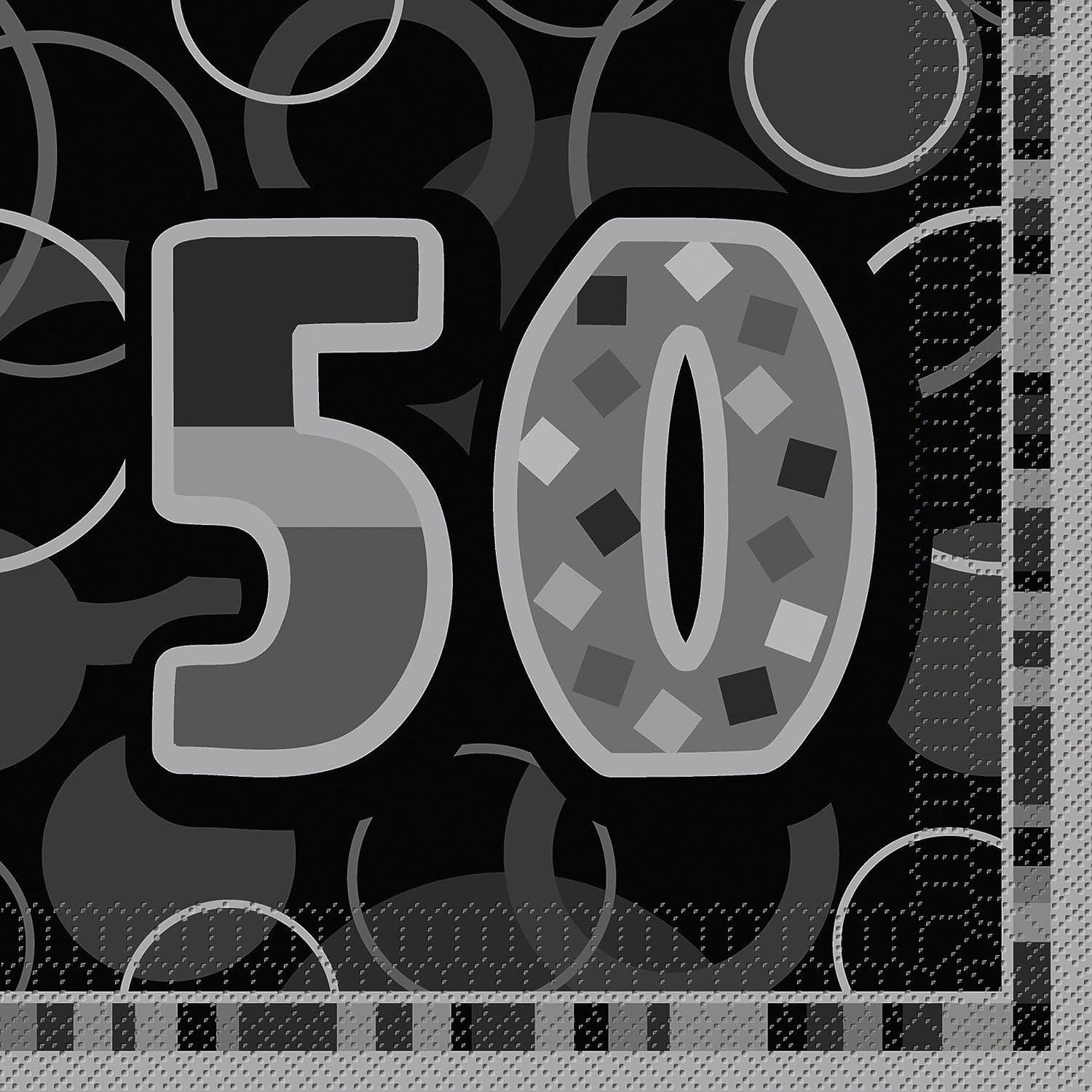 Paper Glitz 50th Birthday Napkins