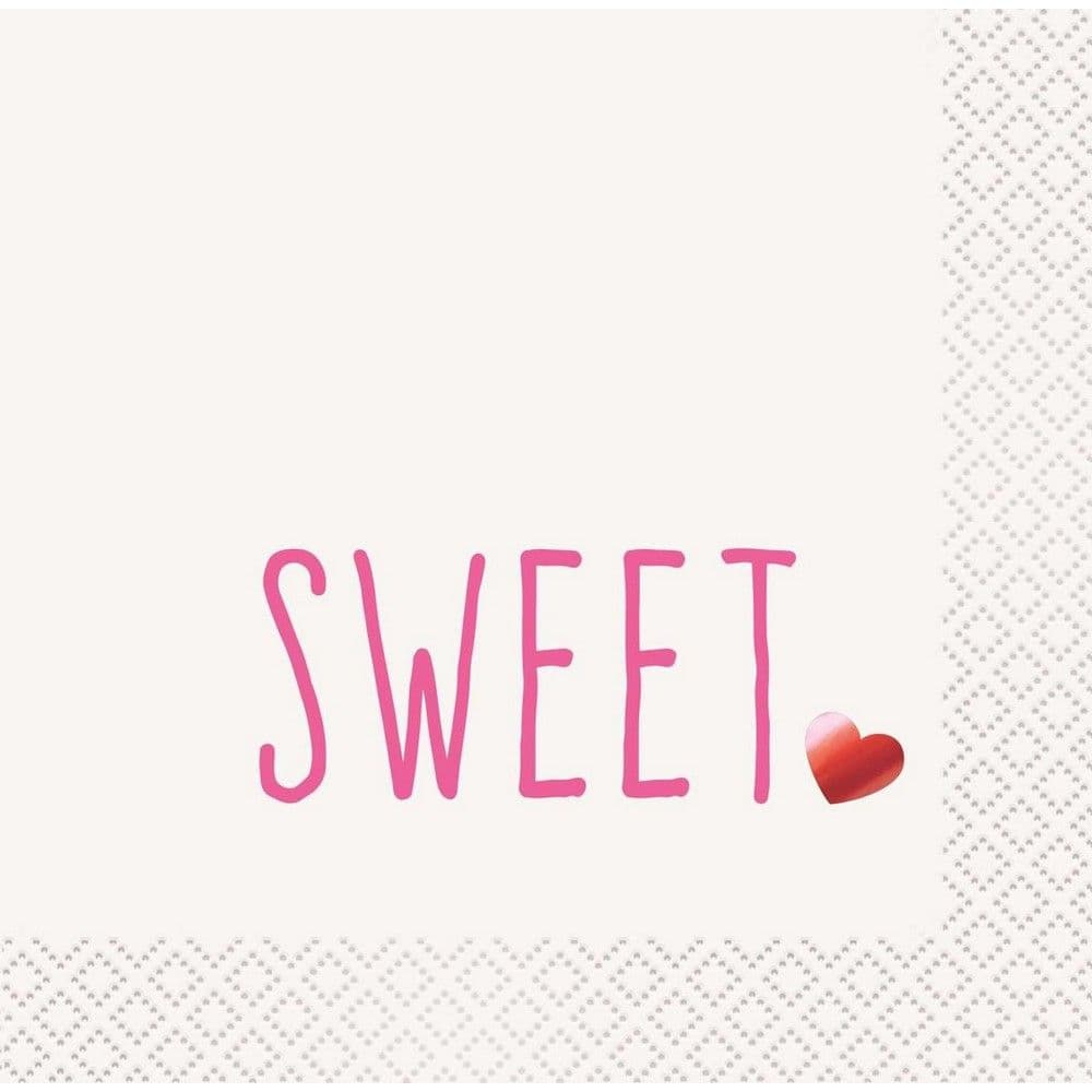 Sweet Foil Stamp Disposable Napkins