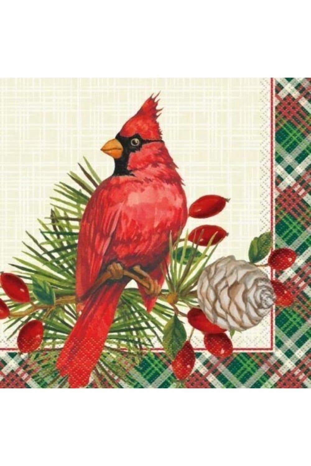 Cardinal Christmas Disposable Napkins