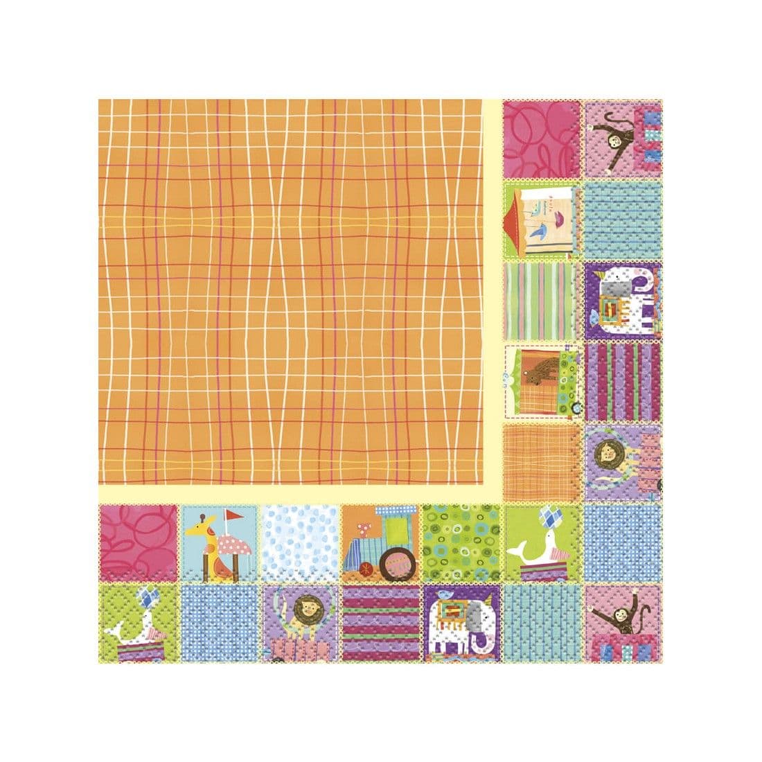 Circus Animal Shower Napkins