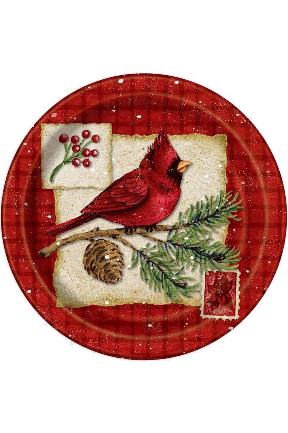 Cardinal Christmas Plates