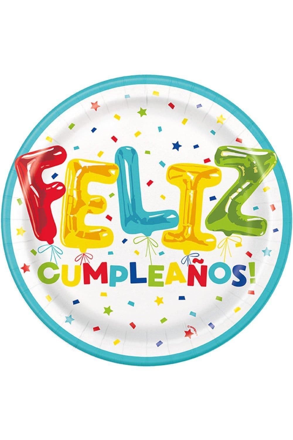 Feliz Cumpleanos Paper Plates