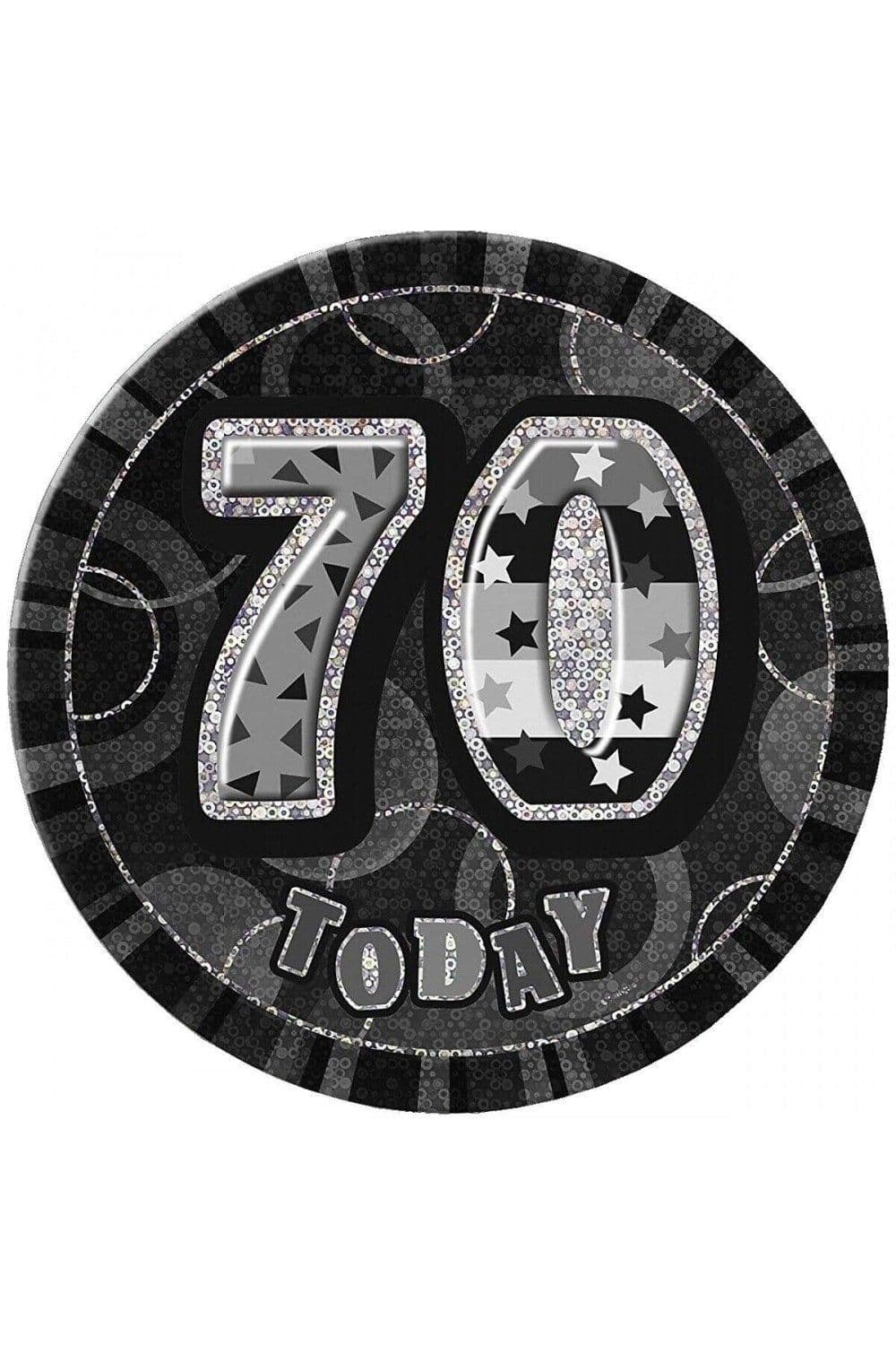 Glitz 70th Badge