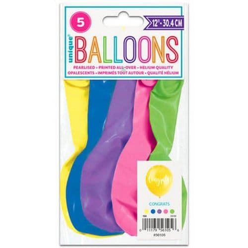Latex Pearlised 70th Balloons