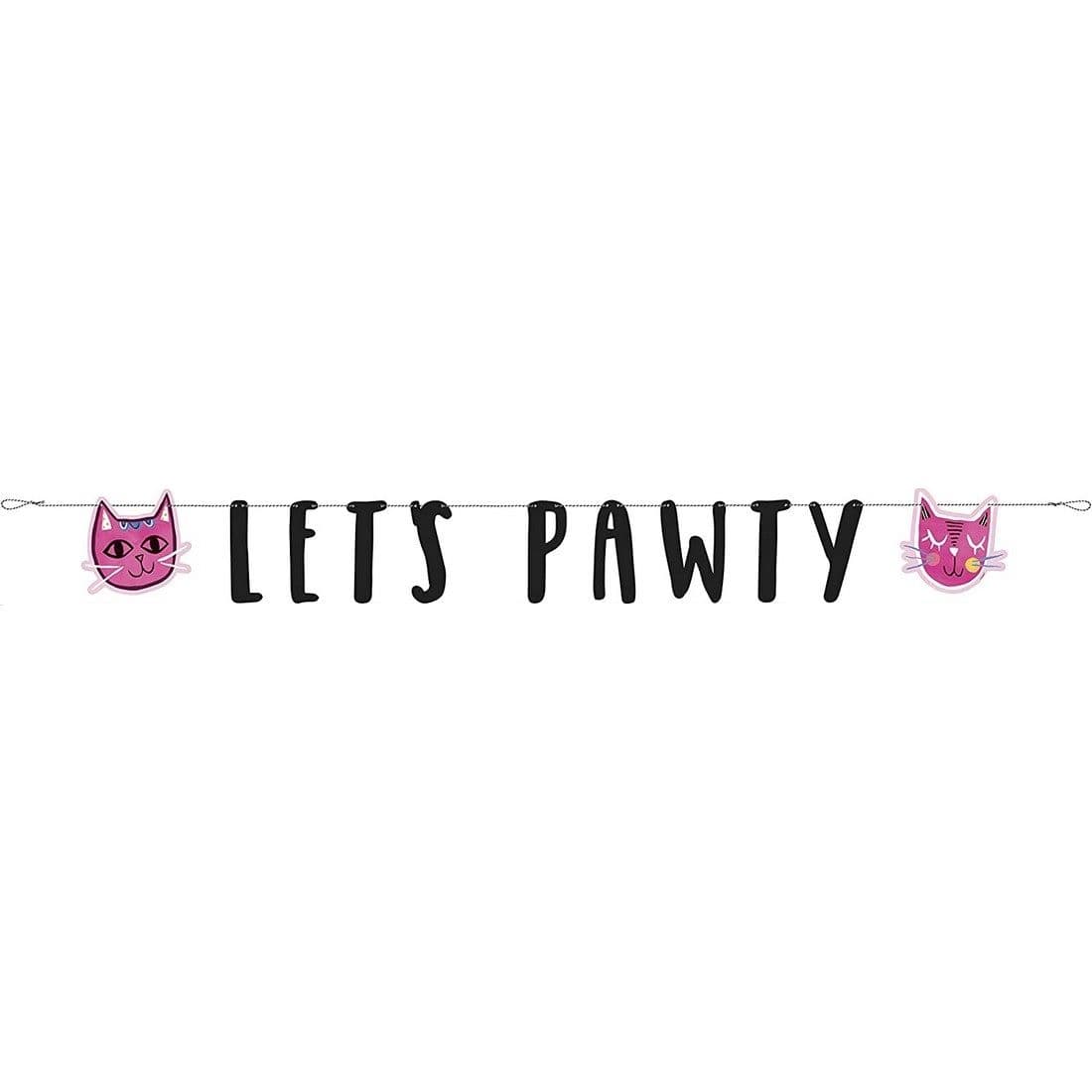 Let Pawty Cat Banner
