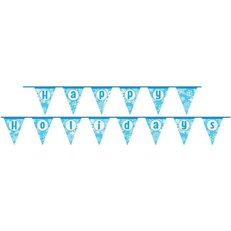 Happy Holidays Paper Snowflake Christmas Bunting
