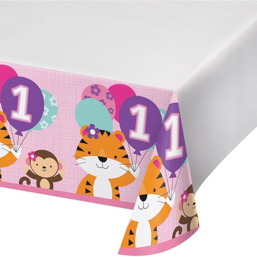 One Is Fun Bordered Table Cover
