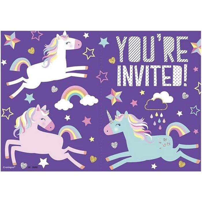 Stars & Unicorn Invitations