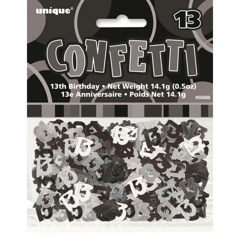 Foil Glitz 13th Birthday Confetti