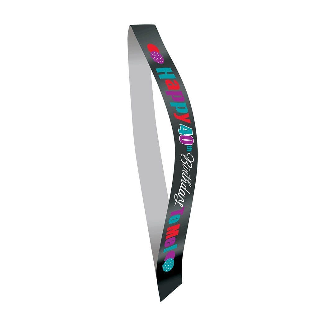 Cheer Satin 40th Birthday Sash