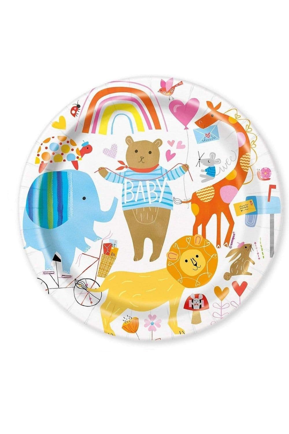 Zoo Shower Disposable Plates