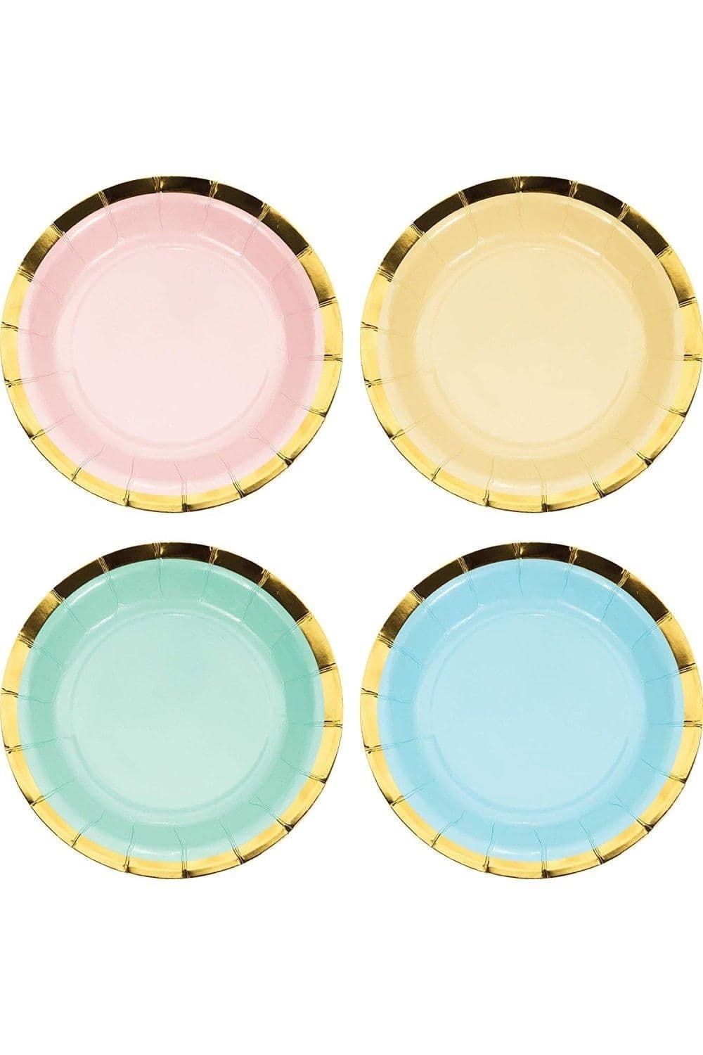 Paper Pastel Disposable Plates