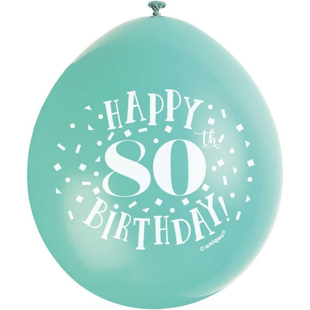 Latex 80th Balloons