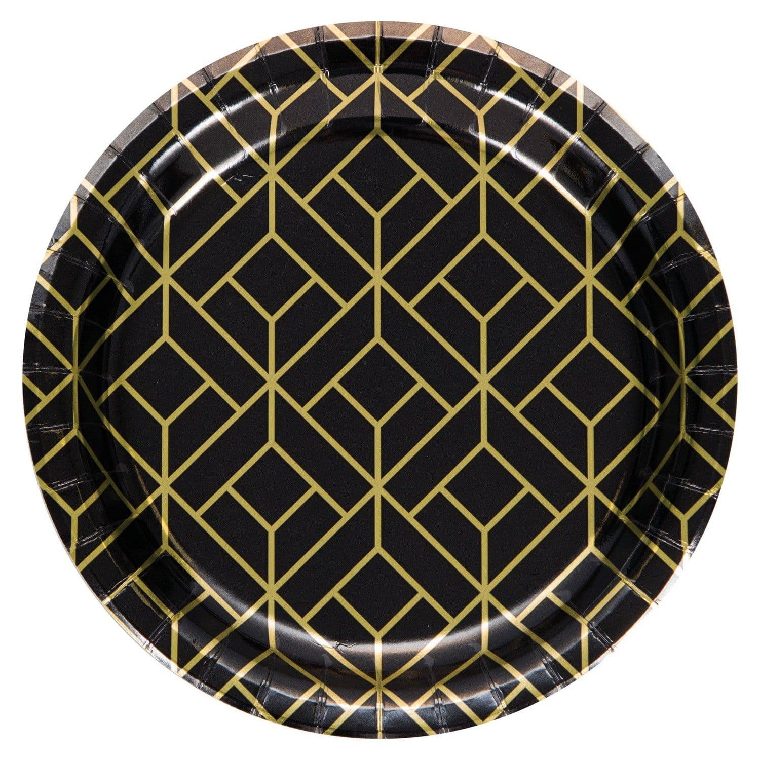 Paper Geometric Dessert Plate