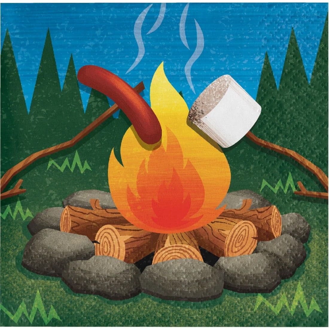 Fire Scouts Birthday Napkins