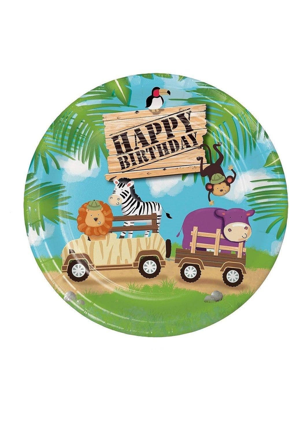 Paper Safari Animals Plates