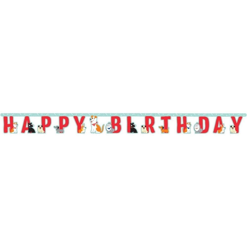 Cute Dogs Happy Birthday Banner