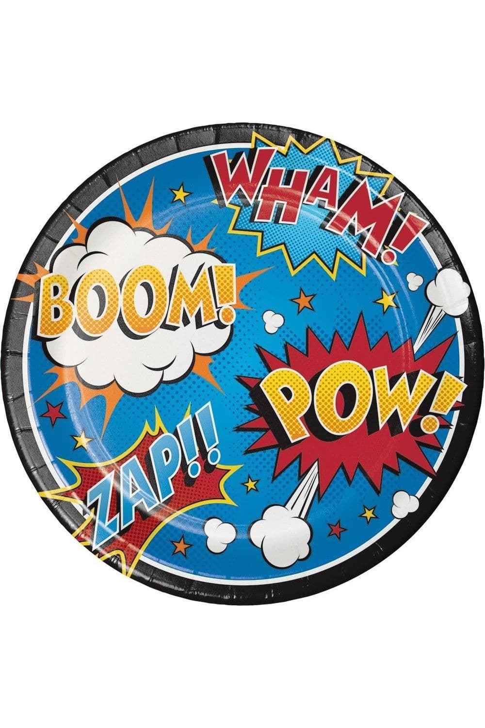 Paper Comic Slogan Dinner Plate