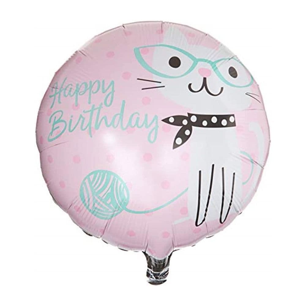 Cute Cats Happy Birthday Foil Balloon