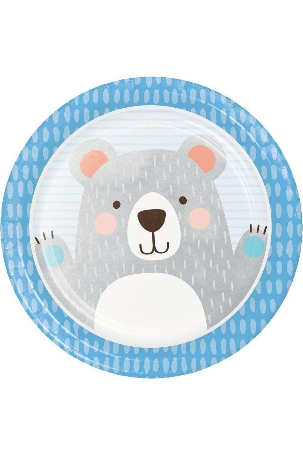Paper Bear Birthday Plates