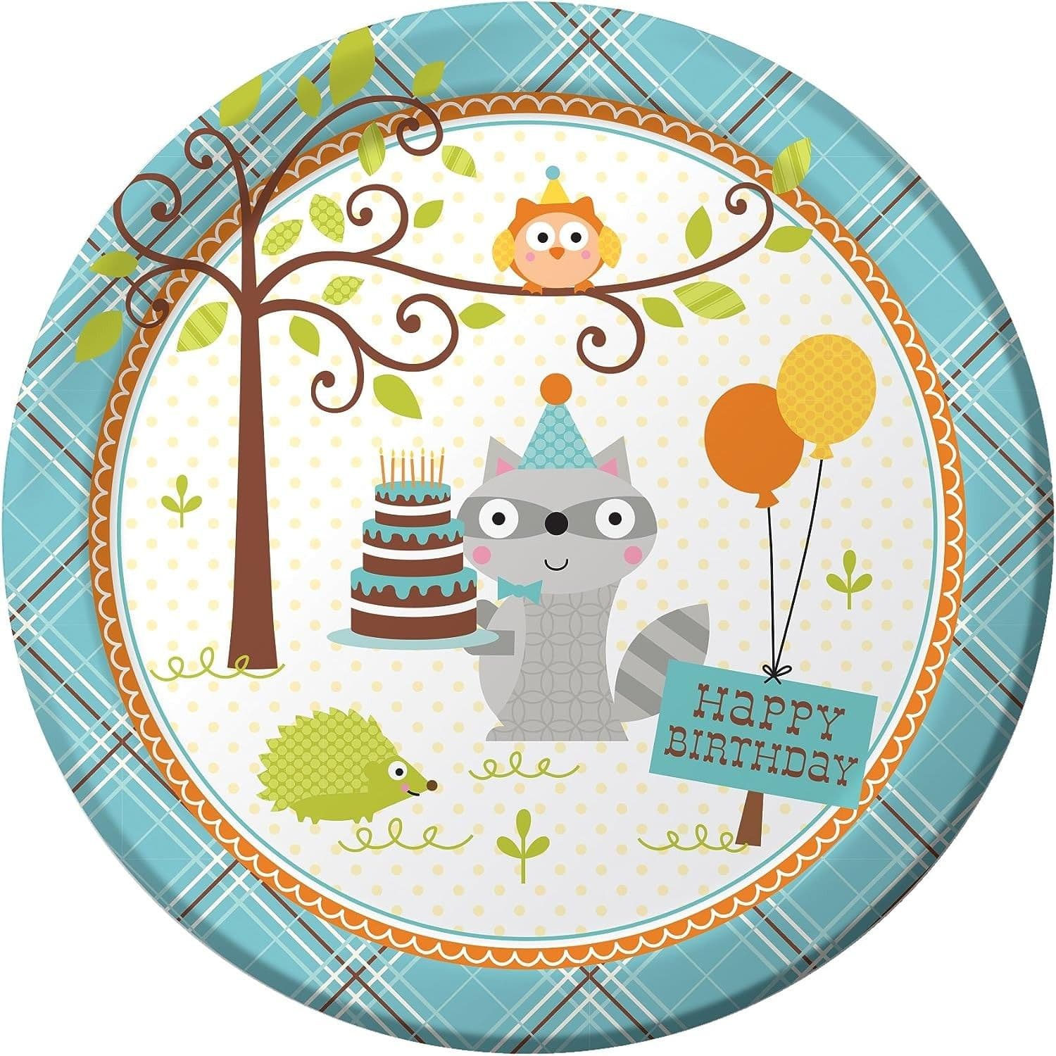 Happi Woodland Balloons Dinner Plate