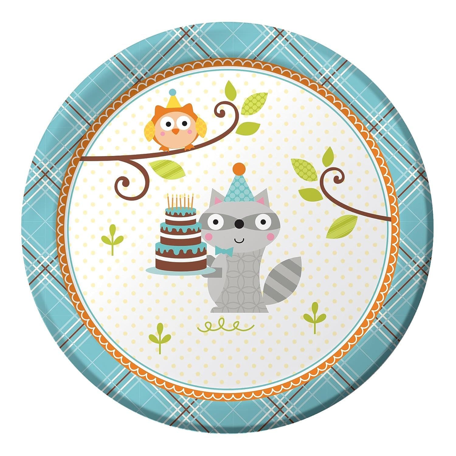 Happi Woodland Paper Cake Dessert Plate