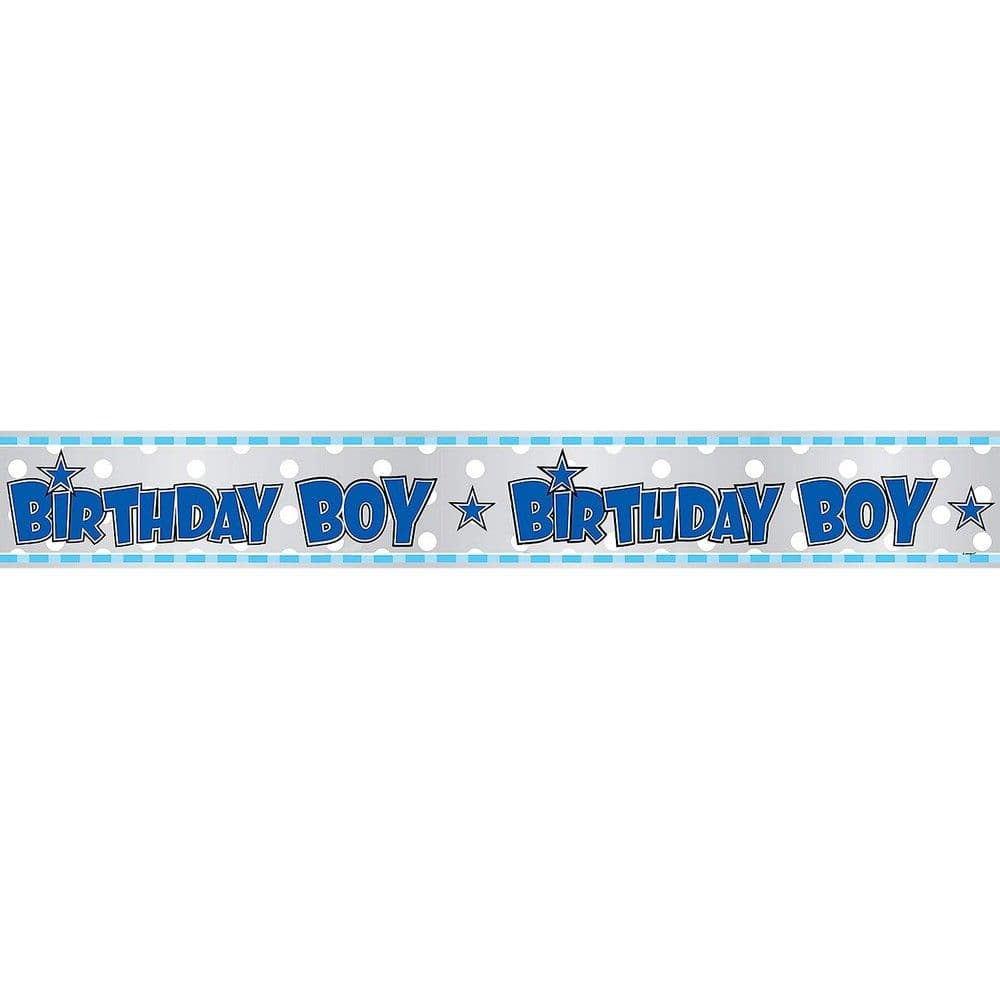 Birthday Foil Striped Banner