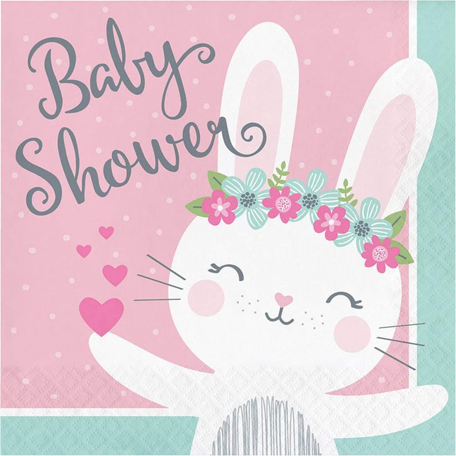 Bunny Shower Disposable Napkins