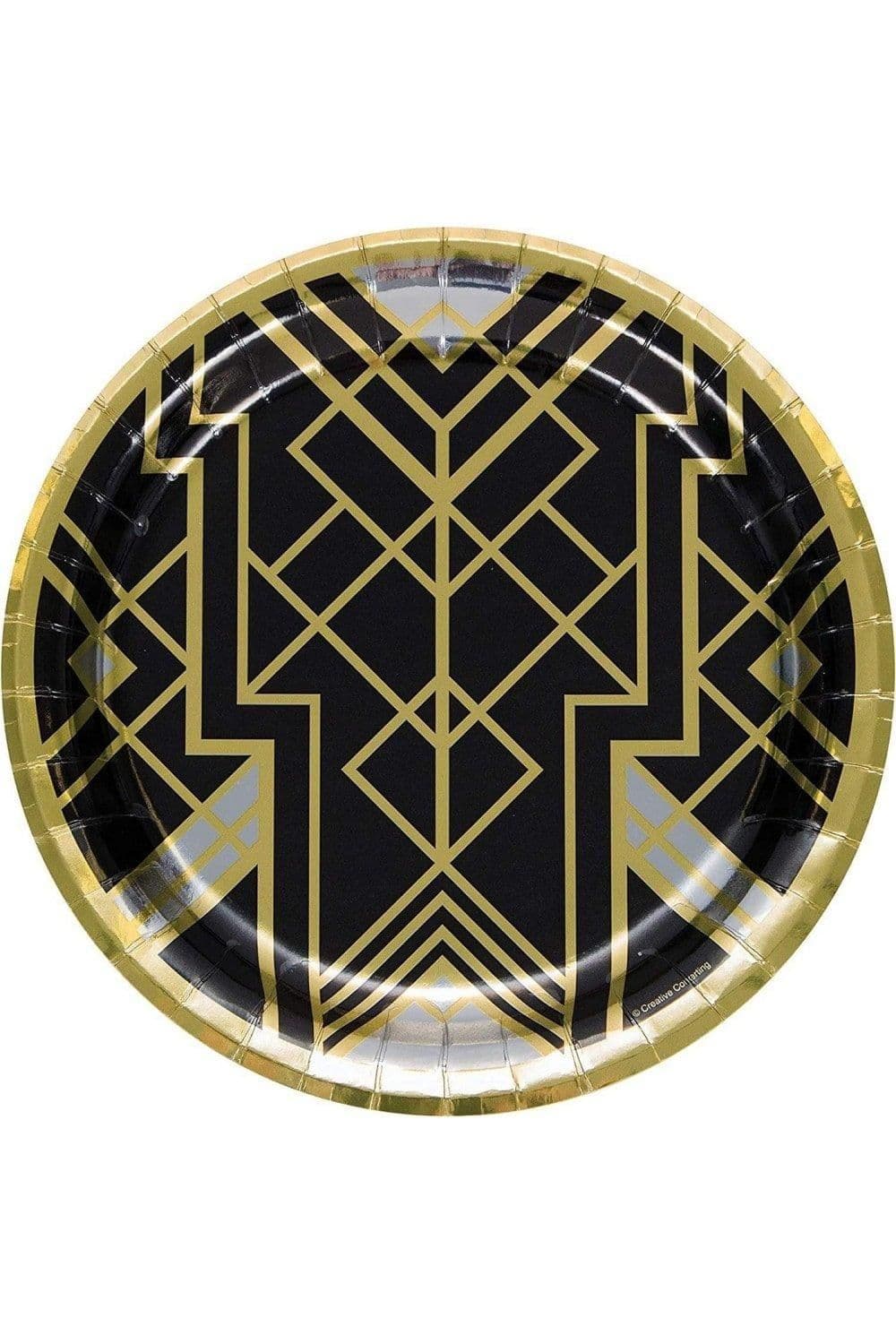 Foil Geometric Disposable Plates