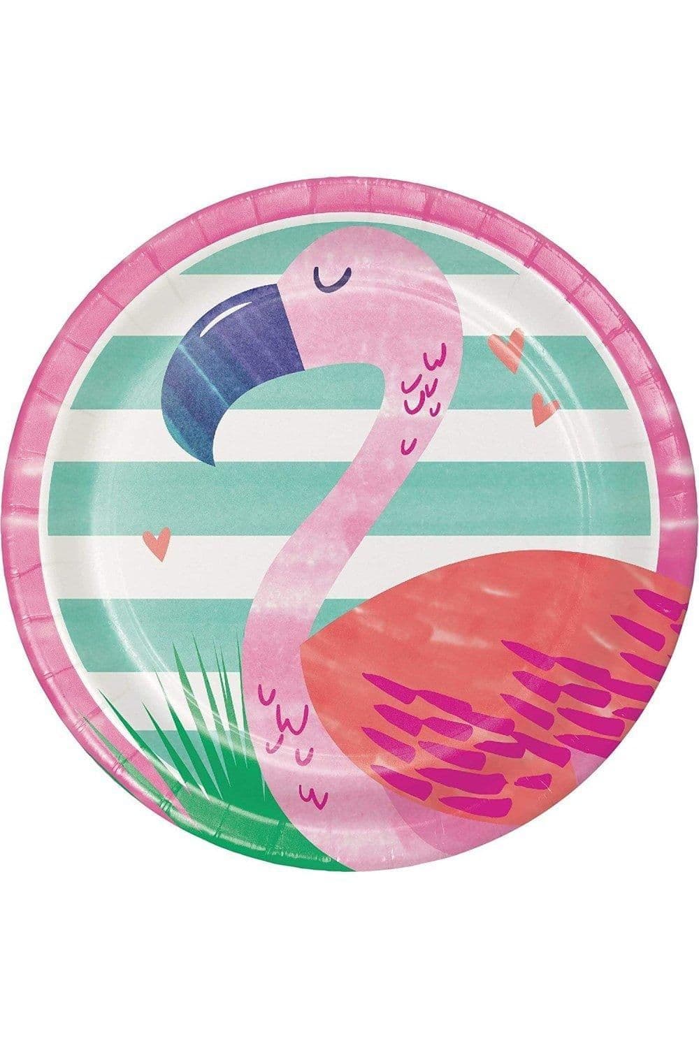 Paper Tropical Flamingo Disposable Plates