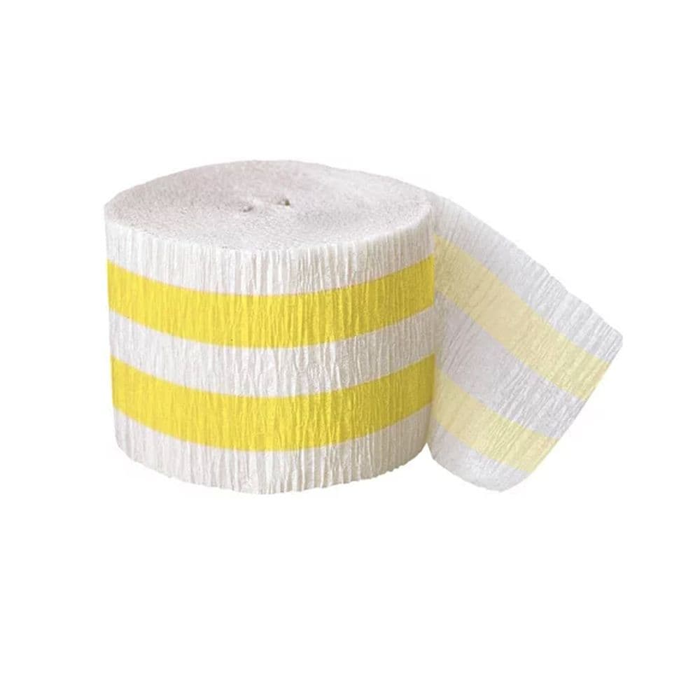 Crepe Paper Striped Streamers