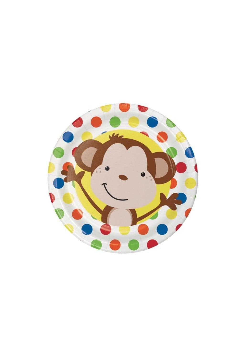Fun Paper Monkey Disposable Plates