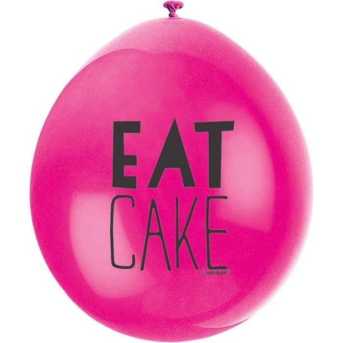 Eat Cake Latex Balloons