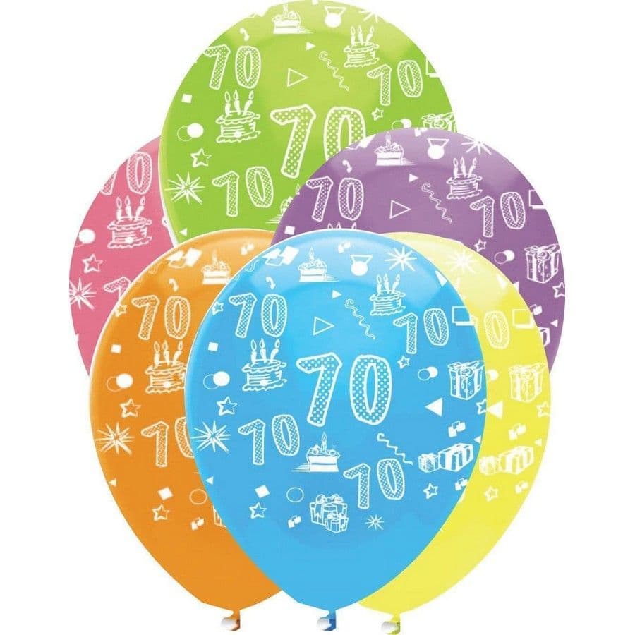 Latex 70th Balloons