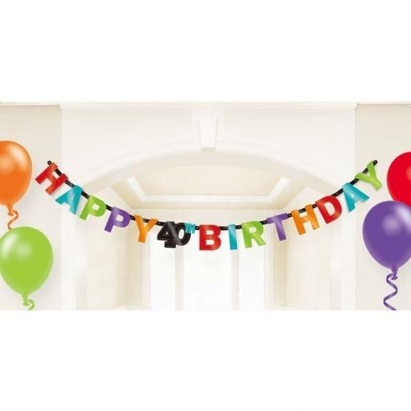 40th Birthday Banner