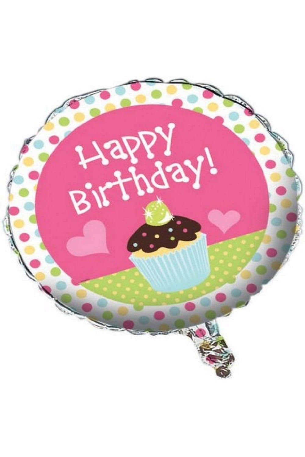 Sweet Treats Round Happy Birthday Foil Balloon