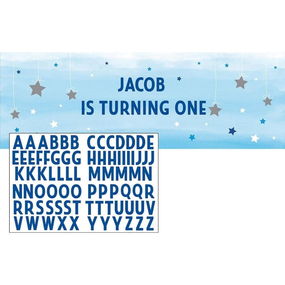 Twinkle Little Star Giant Birthday Banner Stickers